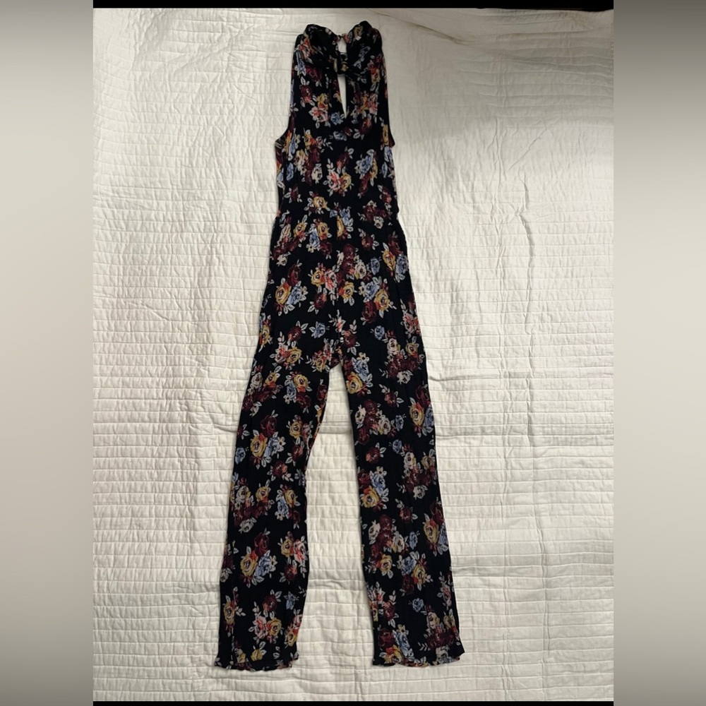 Charlotte Russe floral jumpsuit